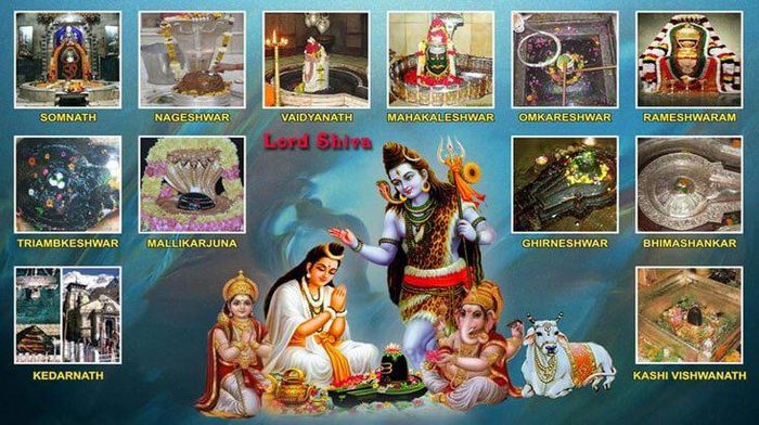 Lord Shiva famous 12 Jyotirlinga in India